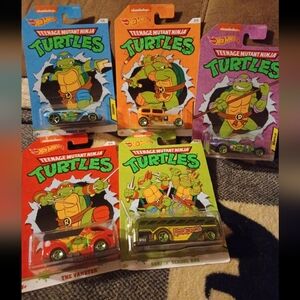 2020 Hot Wheels Ninja Turtle complete set of 5/5